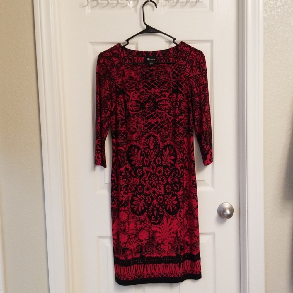 Red/Black AB Studio Dress (6)